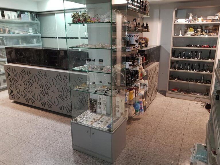 Shop shelves