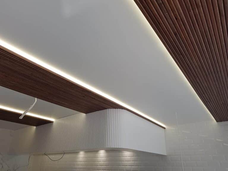 Coffee bar wall cladding